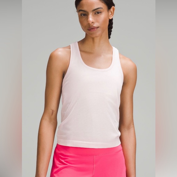 lululemon athletica Tops - Lululemon Size 12 Swiftly Tech RB Tank 2.0 Race Pink PIMI Mesh X-STATIC® Run